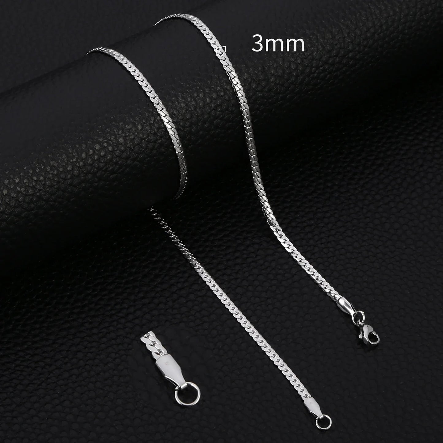 3-8MM Width Stainless Steel Chain Necklace For Men Women Gold Color High Quality Waterproof Choker Hip Hop Jewelry Gift