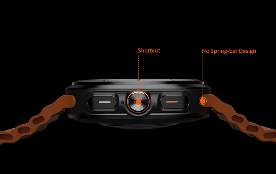 Galaxy Watch 7 Ultra GPS Tracking Smart Watch Men Amoled Screen Heart Rate Bluetooth Call NFC Sports Smart Watch For Android IOS