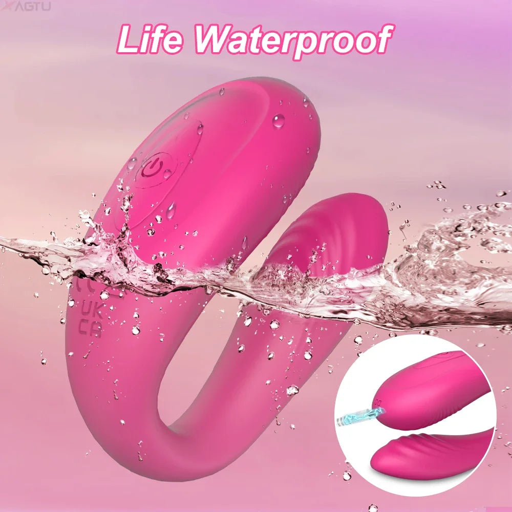 Remote Control Couple Vibrator for Women Clitoris Stimulate Female G-Spot Dual Wearable Vibrating Massage Adult Sex Toys