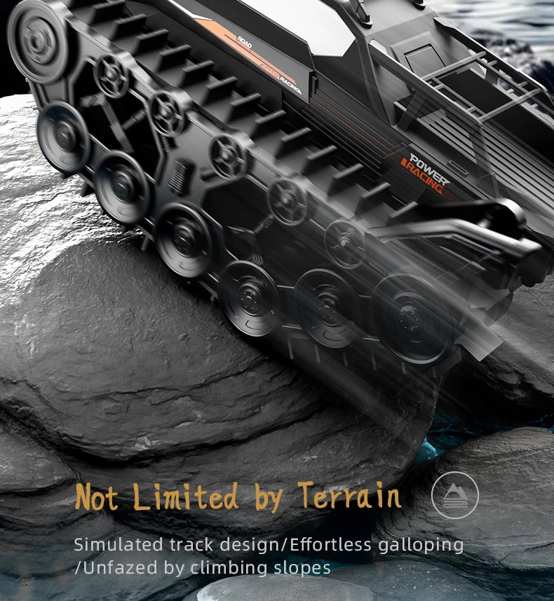 JJRC Q183 Rc Tank Car Track Remote Control Cars Off Road 4X4 2.4G Amphibious Crawler Truck Climbing Electric Model Vehicles Toys