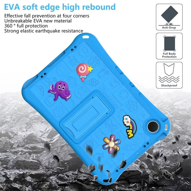 For Samsung Tab S5E S6 Lite 10.4" A7 A8 A9+ A11 Plus SM-X230 SM-X210 X130 T500 T510 Shockproof Stand Strap Tablet Case EVA Funda