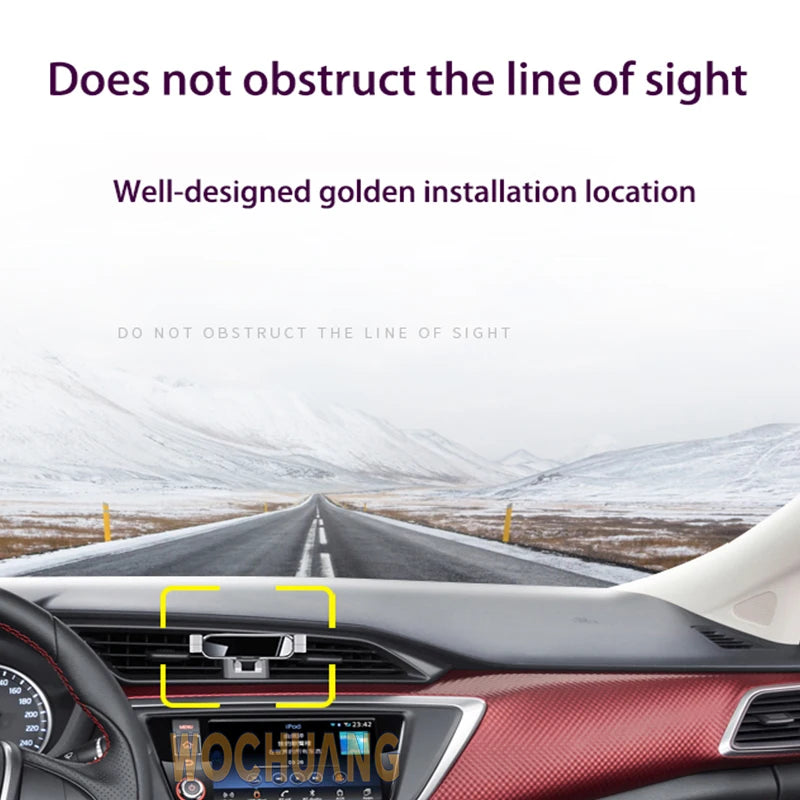 Car Mobile Phone Holder For Nissan Kicks 2017-2023 360 Degree Rotating GPS Special Mount Support Navigation Bracket Accessories