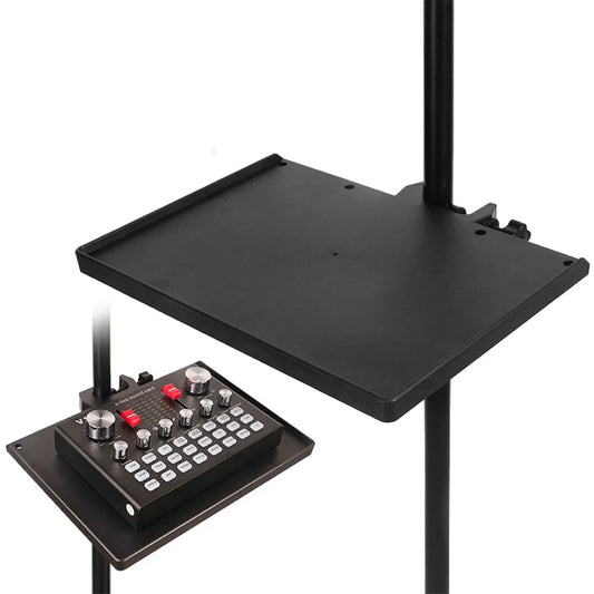 Microphone Stand Soundcard Tray Clip Holder For Live Tripod Bracket Mic Holder Accessories New