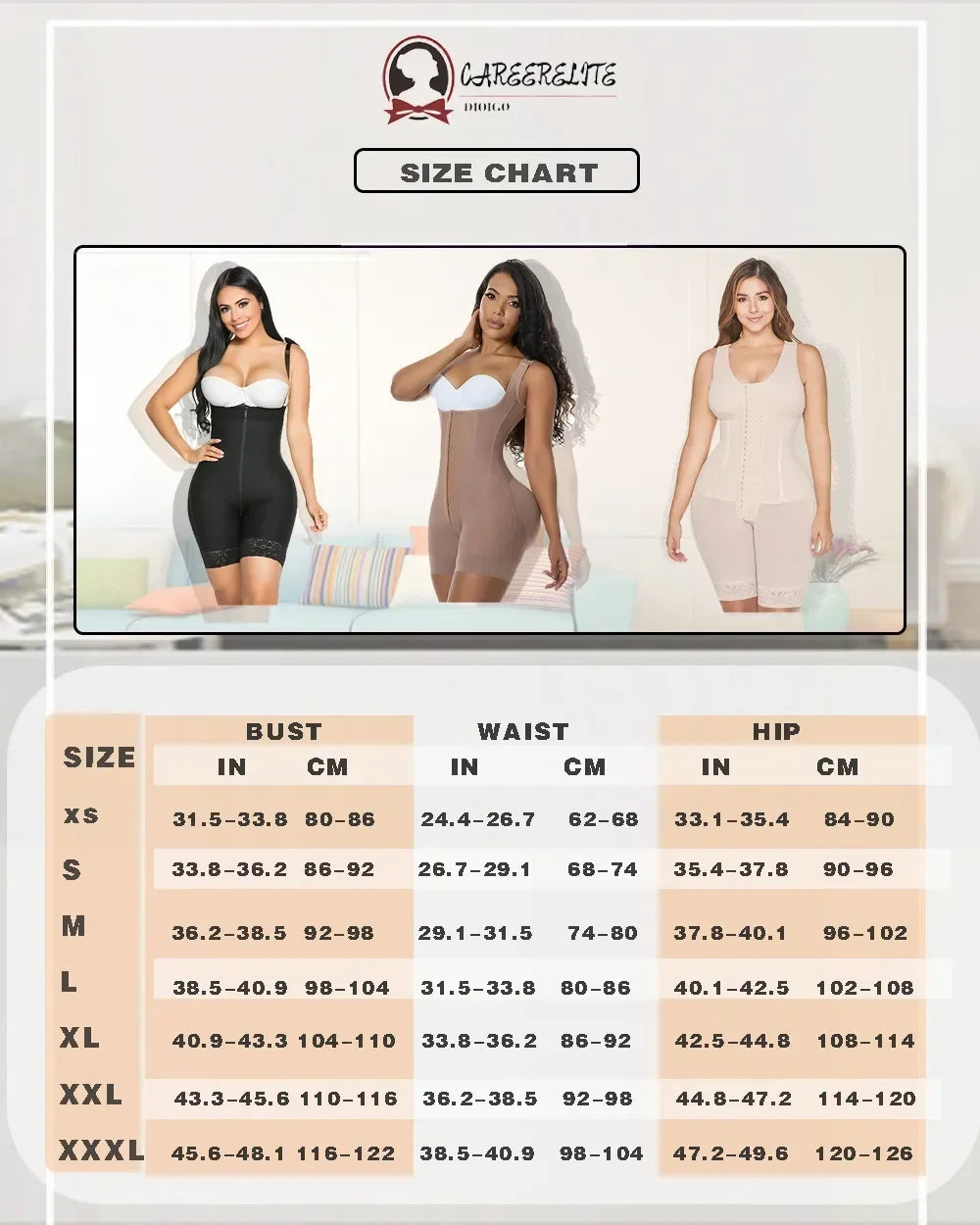Women's Corset Firm Control Shapewear Full body Fajas Long Sleeves Waist Trainer Slimming Bodysuit Post Surgery High Compression
