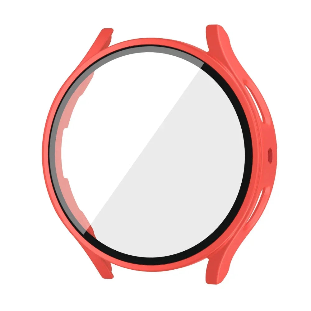 Tempered Glass+PC Cover for Samsung Galaxy Watch 4 5 6 44mm 40mm All Coverage Protective Bumper Case Galaxy Watch4 5 Accessories