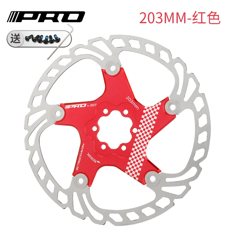IIIPRO MTB Cooling Disc Brake Heat Dissipation  6 Inch 140/160/180/203mm Rotor Down Hill Floating Bicycle Brake Rotor