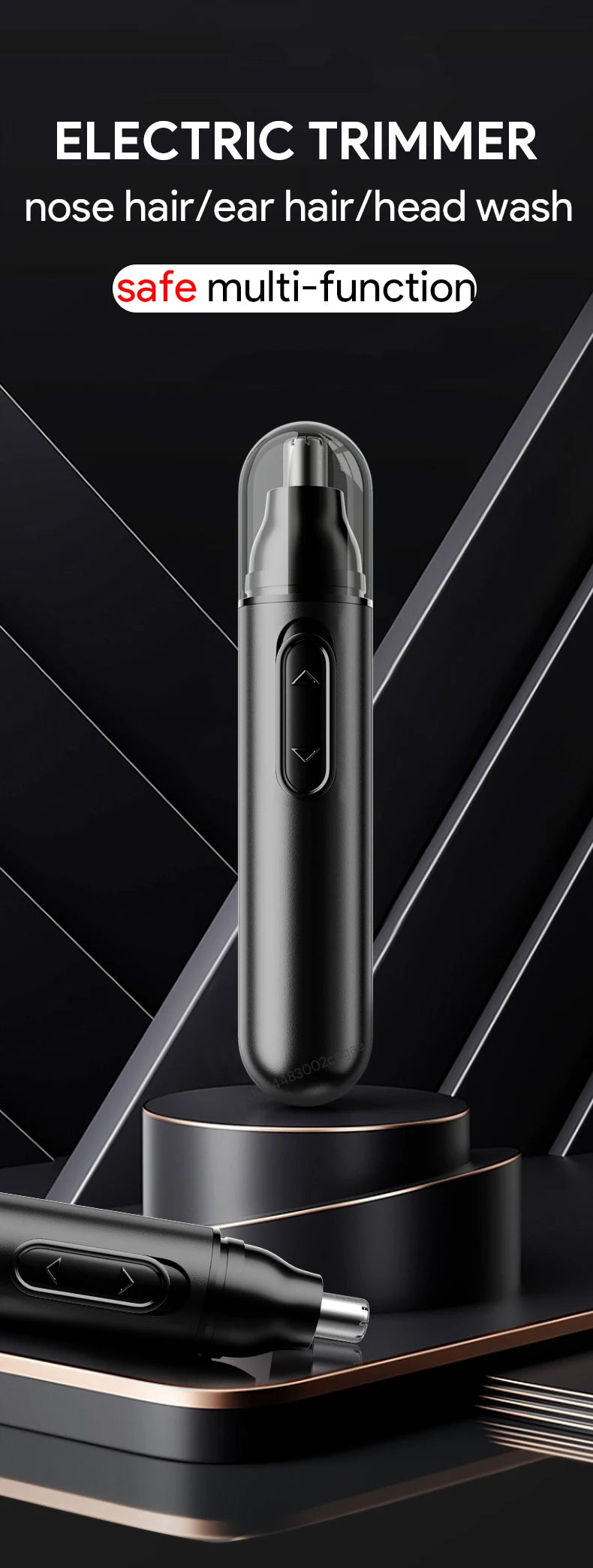 HOT Electric Nose Hair Trimmer Ear Hair Trimmer Eye-brow shaping Professional Safe Painless Portable For Business Trip And Home