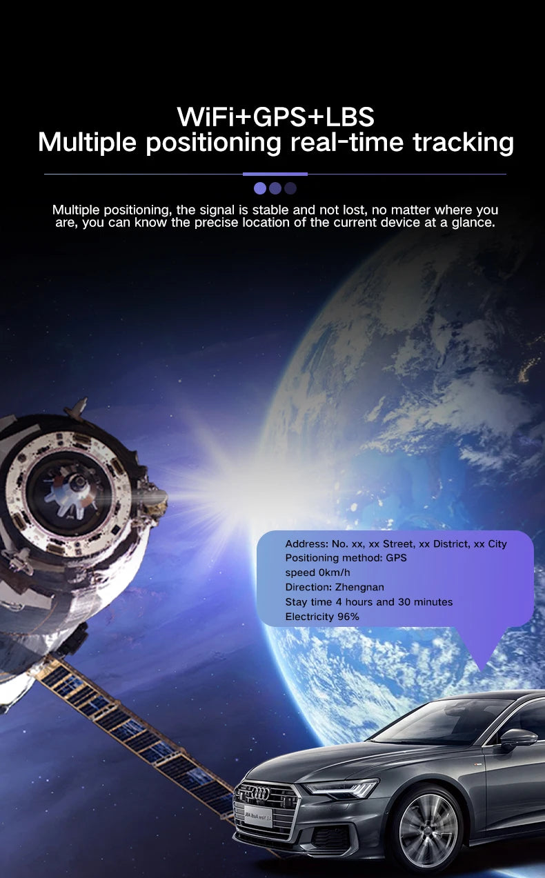 GF22 Mini Car Tracker Real Time Magnetic GPSDevice Anti-Loss Location Tractor Precise SlMMessage Positioner SOS Alarm Device