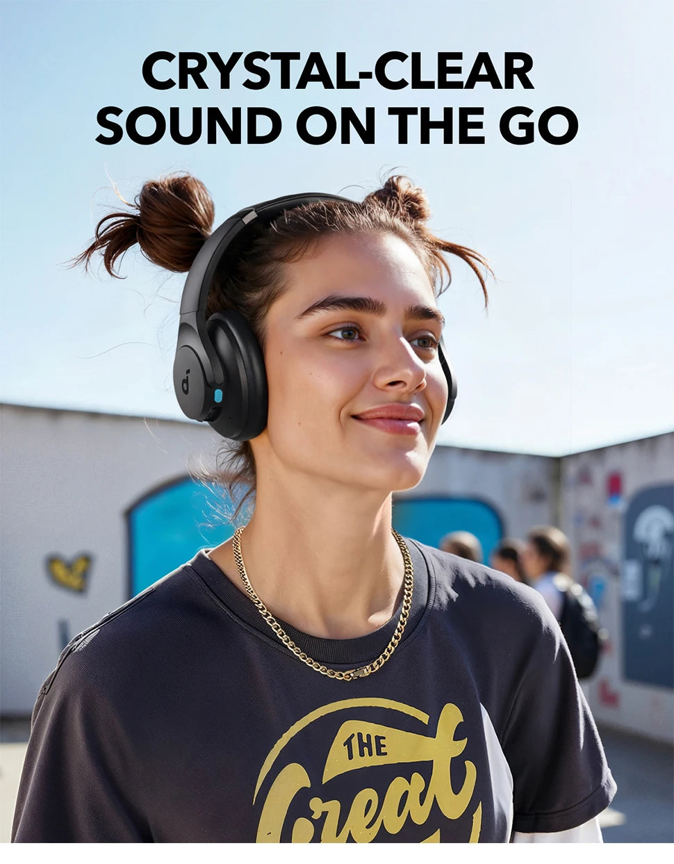 Soundcore by Anker Q11i Wireless Over-Ear Bluetooth Headphones Deep Bass Wireless Bluetooth Earphones 60H Wireless Headphones