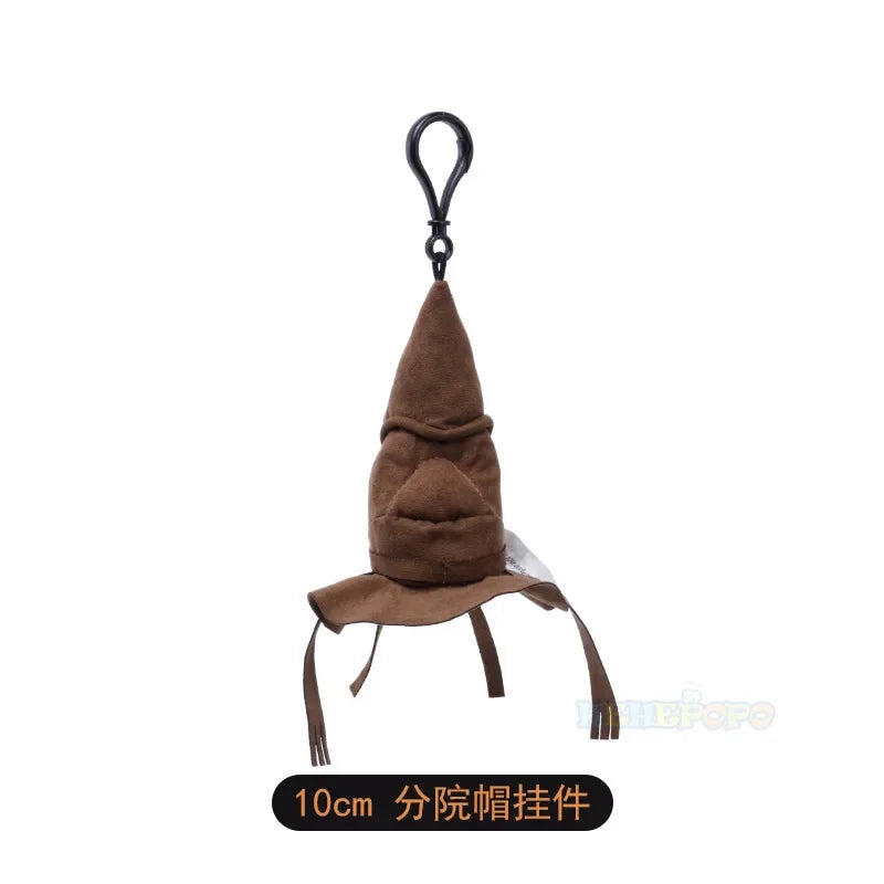 12cm Harry Potter Plush Hanging Purses Hedwig Cartoon Peripheral Branch Hat Pendant Fantastic Beasts Wherever Keychain