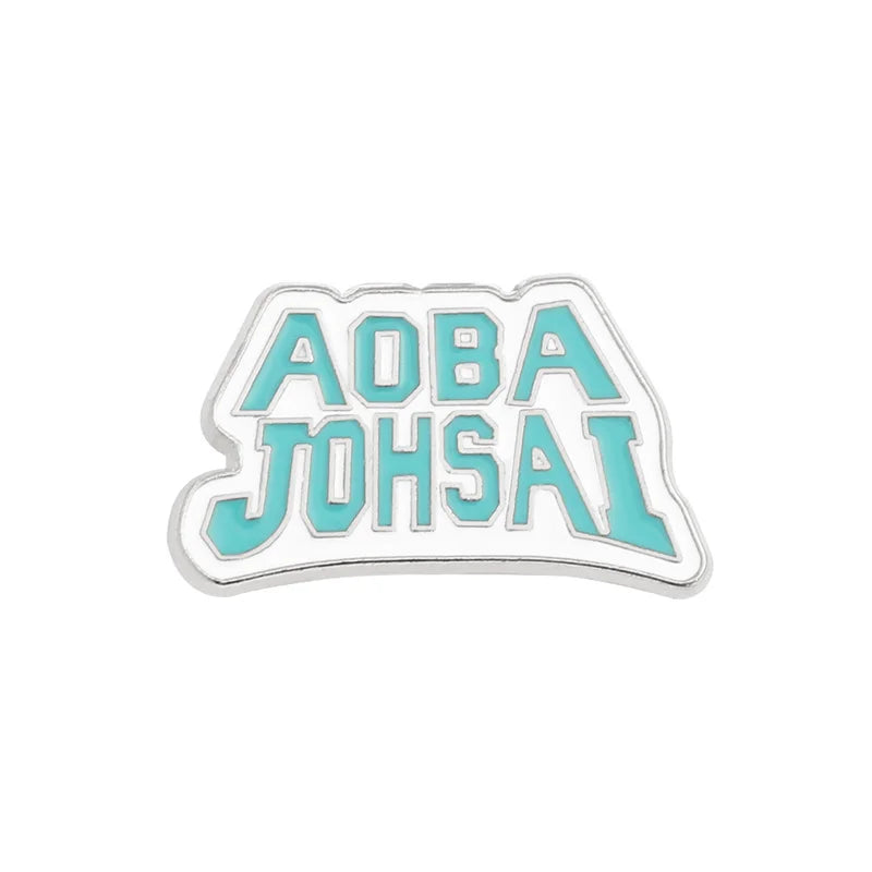 Anime Haikyuu!! Brooch Volleyball Boy High School Team Badge Enamel Pin Brooches Cartoon Backpack Badge Jewelry Accessories Gift