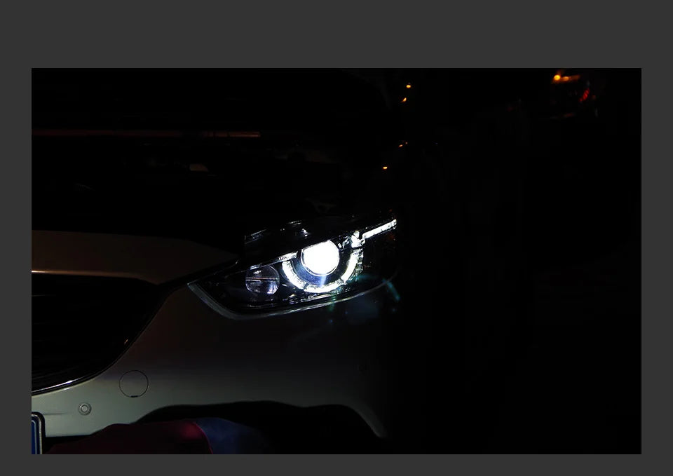 Auto Parts For Mazda 6 Atenza Headlights 2013-2016 latest Styling LED Daytime Lights Dual Projector Car Accesorios Modified