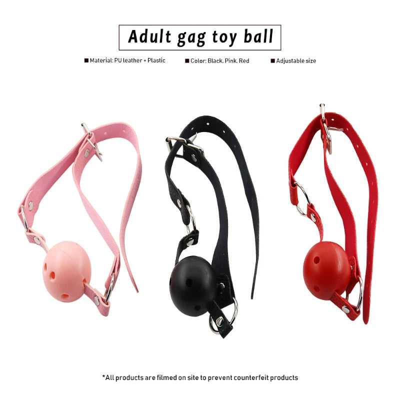 Adult Gag Toy Ball Restraints Mouth Sex Toys For Woman Couples No Vibrator G Spot Gag Bdsm Bondage Rope Adult Games Sex Shop 18+