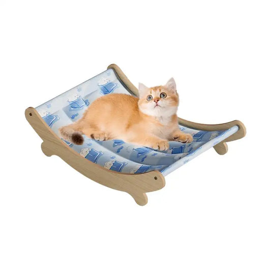 Cat Chair Cooling Washable Cat Bed Pet Hammocks For Floor Outdoor Bedroom Balcony Offices Apartment Corner Living Room Indoor