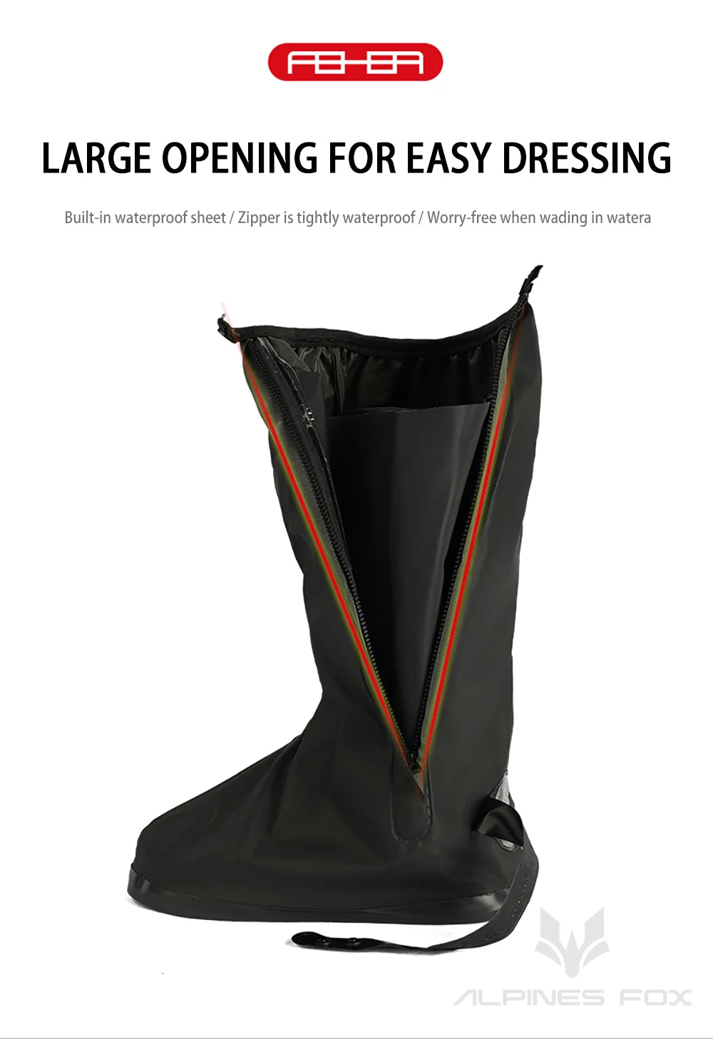 High Tube Motorbike Rain Shoe Covers Waterproof Reusable Motorcycle Cycling Bike Rain Boot Reflective Rainproof Shoes Cover