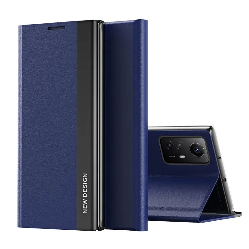 Flip Case For Xiaomi 15T Mi 14T Pro 14 T Mi14T 13T Redmi 15C 14C 13C Side Window Shockproof Luxury Litchi PU Leather Stand Cover