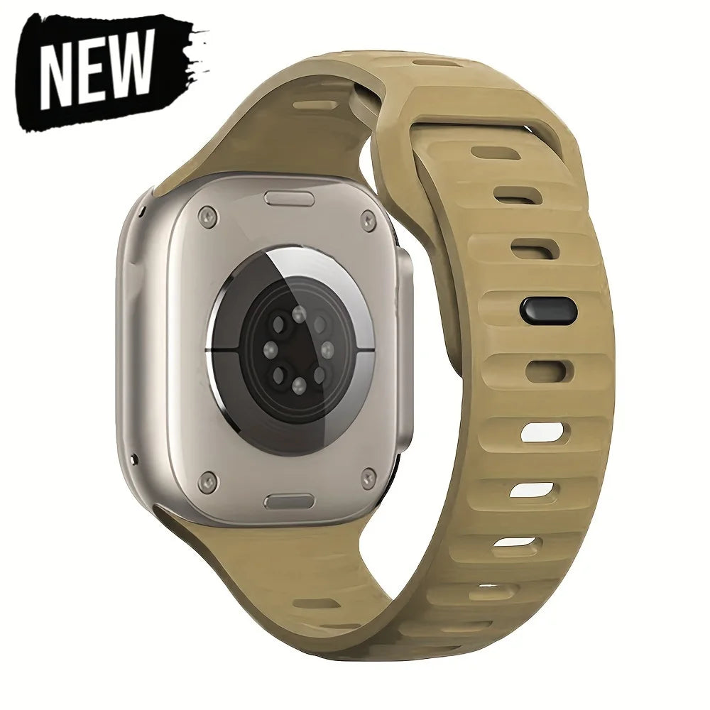 Silicone Sport Strap For Apple Watch Band Ultra2 49mm 45mm 40mm 44mm 42mm 46mm 41mm Correa Bracelet iWatch Series 10 9 8 7 6 5 4