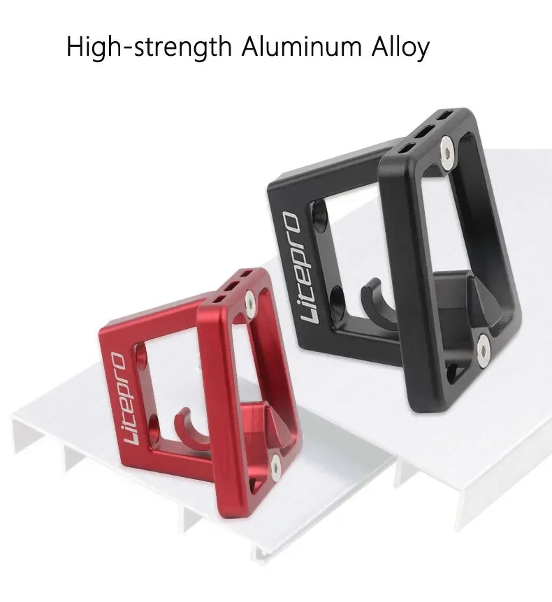 Litepro Folding Bike Front Bag Carrier Block BracketSuitable For DAHON/ FNHON/ Brompton Folding Bike Front Carrier Mount Adapter