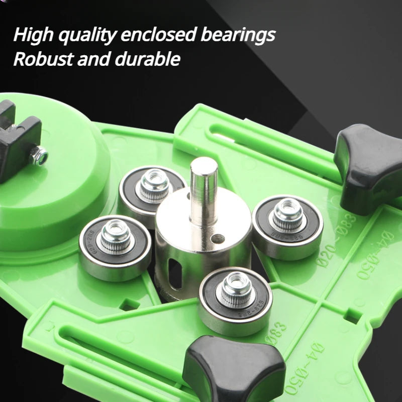 Allsome 4-83mm Glass Tile Opening Locator Suction Cup Marble Punch Drill Guide Diamond Drill Adjustable Guide Hole Locator