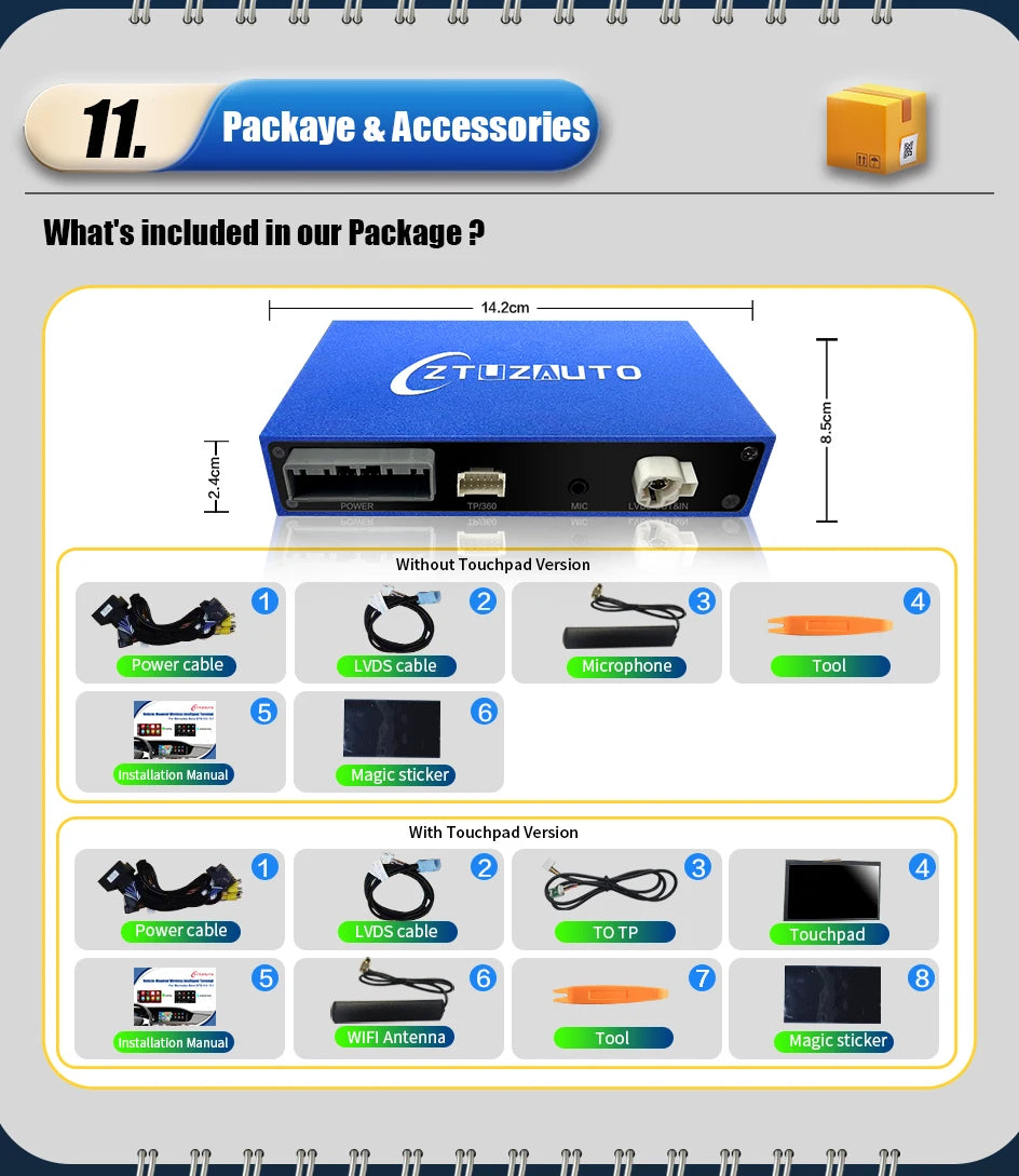 Wireless Apple CarPlay For VOLVO 7‘’ S60 S80 XC60 V60 V40 S60L 2015-2019 Car Play Android Auto Box Mirror Front View Rear Camera