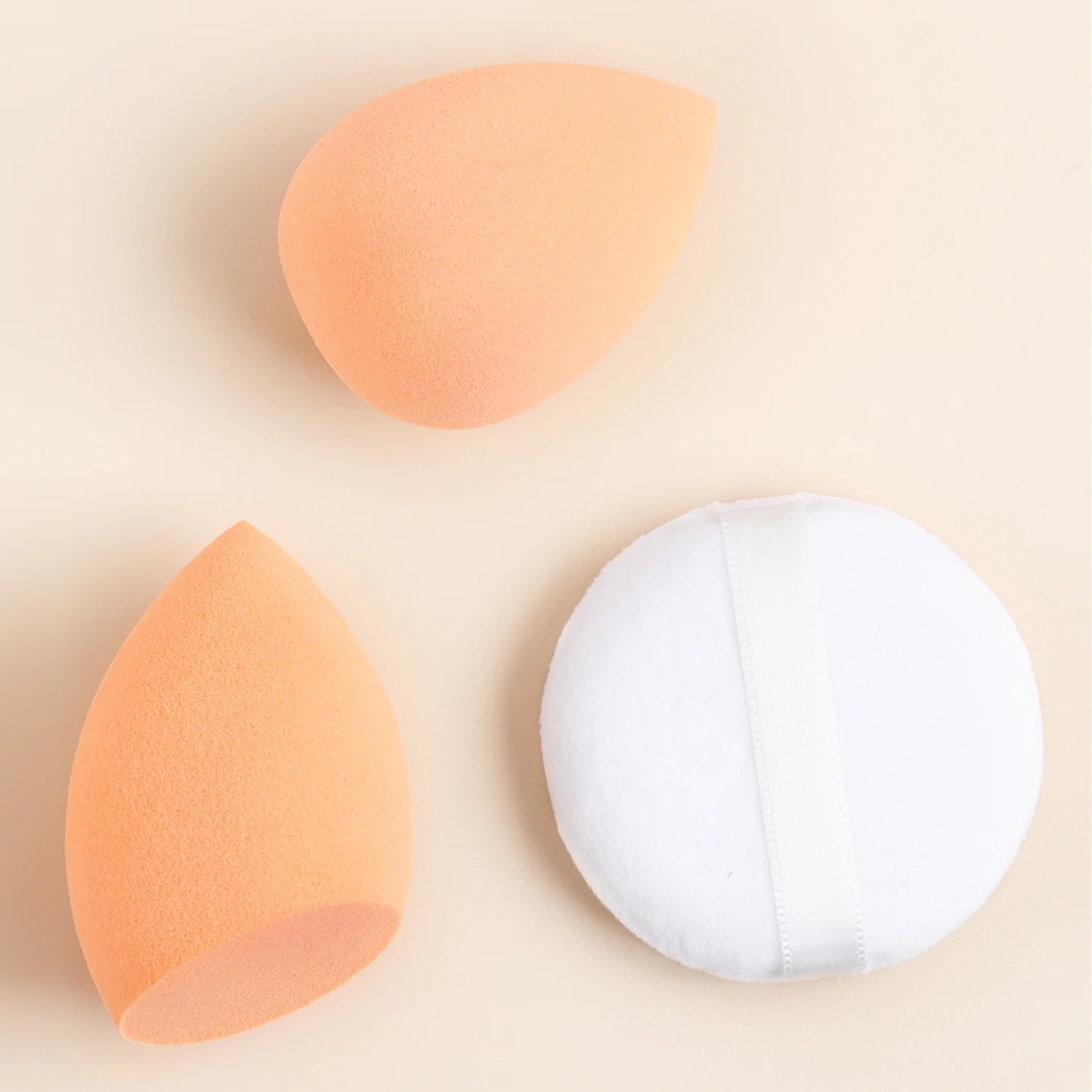 Makeup Brush Sets,12pcs Plastic Simple two styles of beauty eggs and makeup puffs multifunctional Makeup Brush for Dres