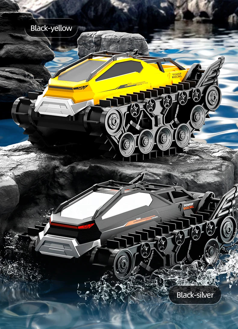 JJRC Q183 Rc Tank Car Track Remote Control Cars Off Road 4X4 2.4G Amphibious Crawler Truck Climbing Electric Model Vehicles Toys