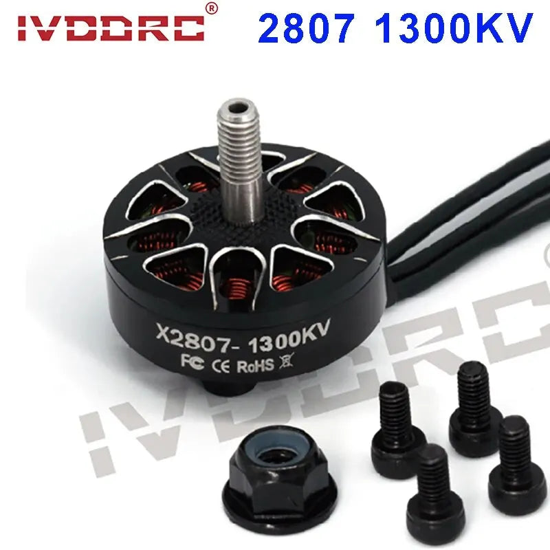 4pcs IVODRC 2807 Brushless Motor X2807 1300KV 2-6S 4mm Bearing Shaft Motor for RC FPV Racing Drone Multicopter DIY Upgrade Parts