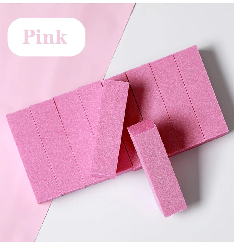 Pink Buffing Sanding Files Block Pedicure Manicure Care Sponge Nail Art Buffer Grindig Polishing No Hurt Nail Art Tools