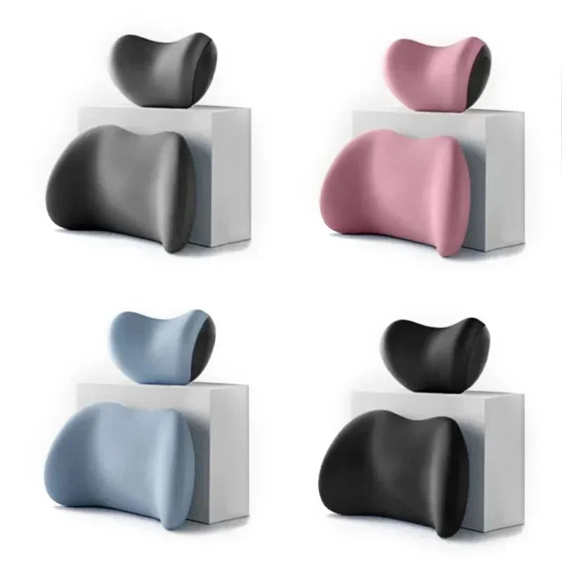 Car Headrest/Lumbar Support Car Neck Pillow Waist Cushion Driver Seat Backrest Car Cushion Driving Lumbar Support Waist Support