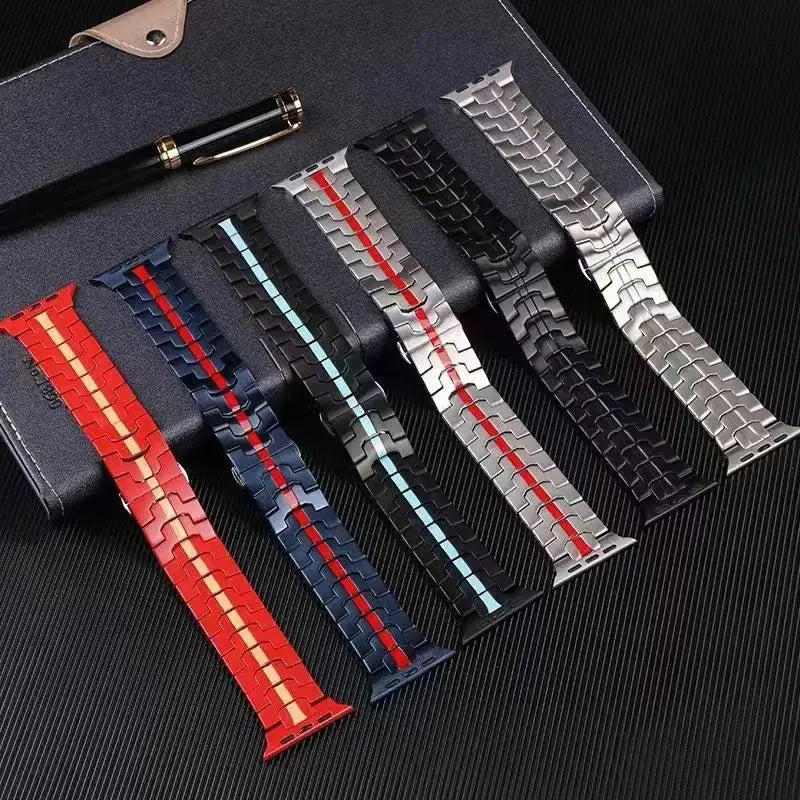 Stainless Steel Strap For Apple Watch Series 11 10 9 8 SE 3 46mm 45mm 42mm 44mm Metal Bracelet Band For iWatch Ultra 3/2/1 49mm