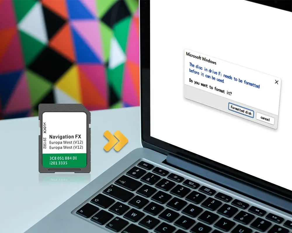 for VW Golf 6 (5K) (2008 -2014) FX V12 RNS 310 WEST Europe Cover Norway Austria UK EN Sat Naving GPS SD Card