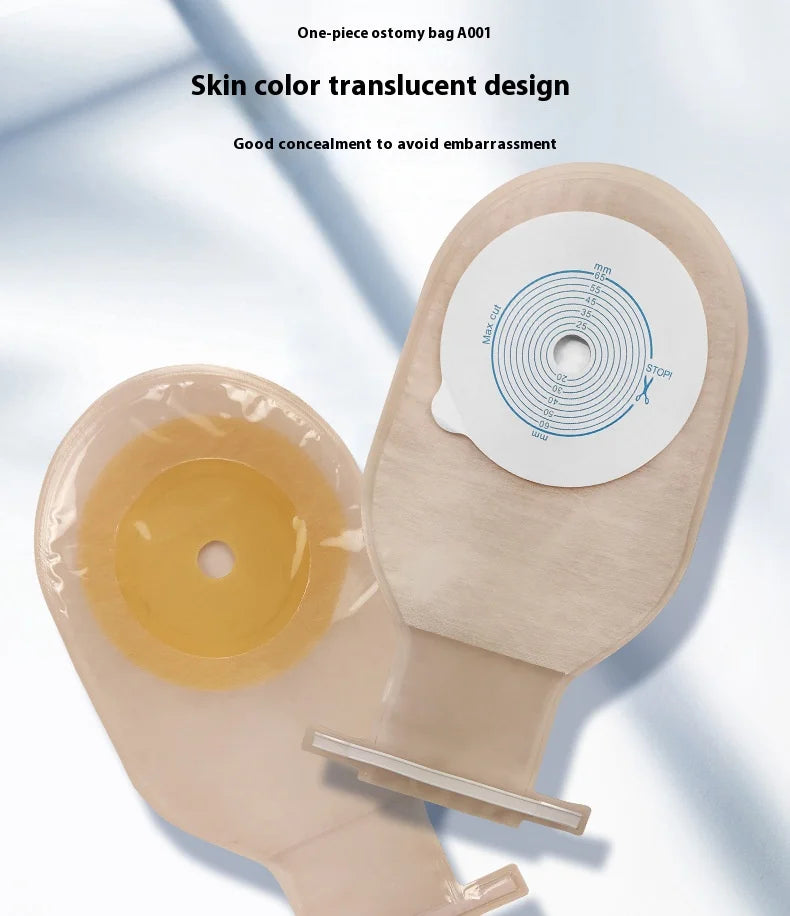 JUSTLANG Medical Ostomy Bag Ostomy Bags One-piece System Colostomy Bags Disposable Colostomy Pouch Opening With Clip Closure