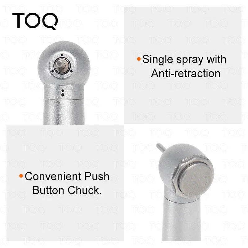 New 2/4 Holes Dental High Speed Handpiece Toque Head Push Button with Ceramic Bearing single Water Spray Dentistry Tools