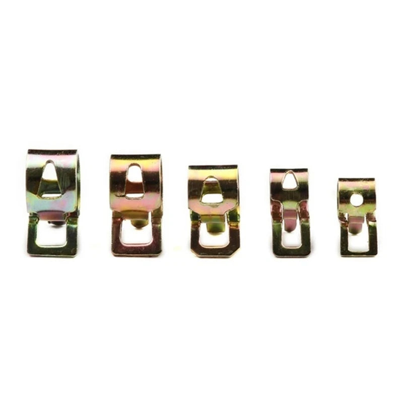 75 PCS Zinc Plated Spring Hose Pipe Clamp Air Clip Clamp ( 6mm 7mm 8mm 9mm 10mm)