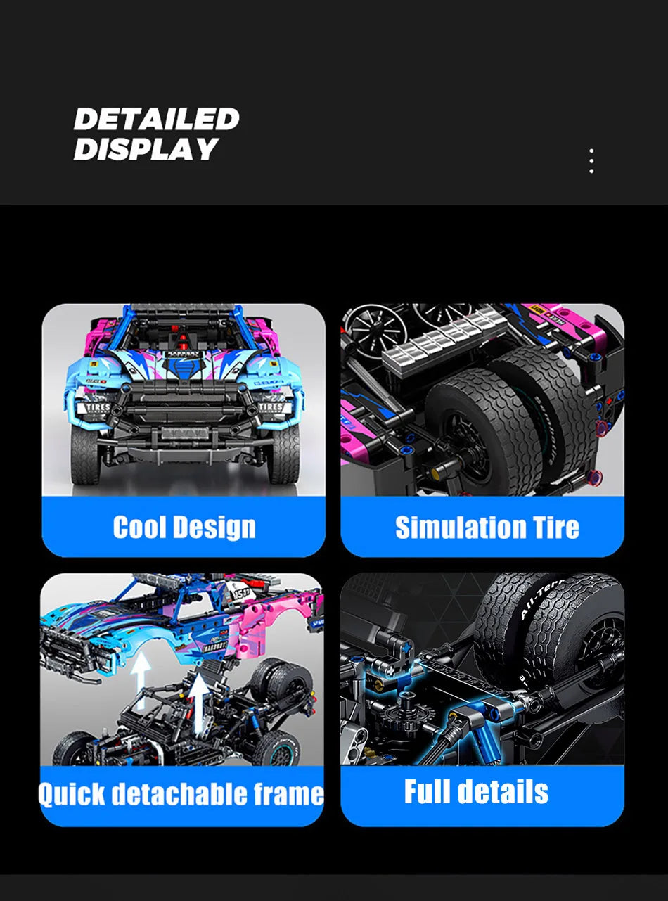 Technical Expert Off Road Sport Car Model Building Blocks City Mechanical Super Racing Vehicle Bricks Toys Children Gift 1341Pcs