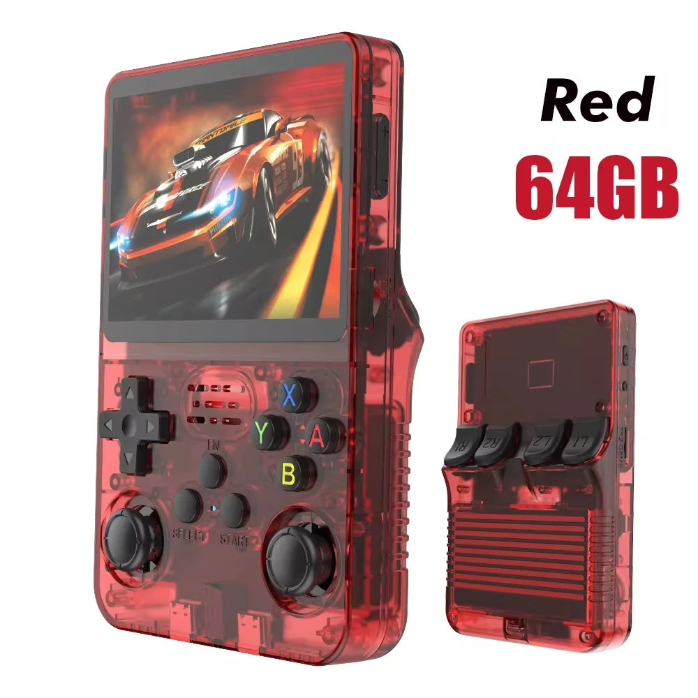 Open Source R36S Retro Handheld Video Game Console Linux System 3.5Inch IPS Screen Mini Portable Pocket Video Player 128G Games