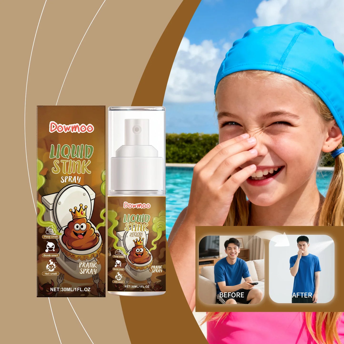 Stink Spray Quickly Give off Strong Odor Create Entertainment Atmosphere Fun Prank Party Exclusive Prop Spoof Stink Liquid Spray