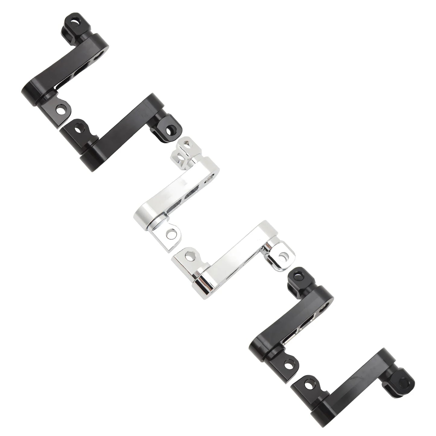 Motorcycle Foot Peg Highway Bracket 360° Adjustable Rugged Foot Peg Extension Bracket for Touring Foot Peg Extension Bracket