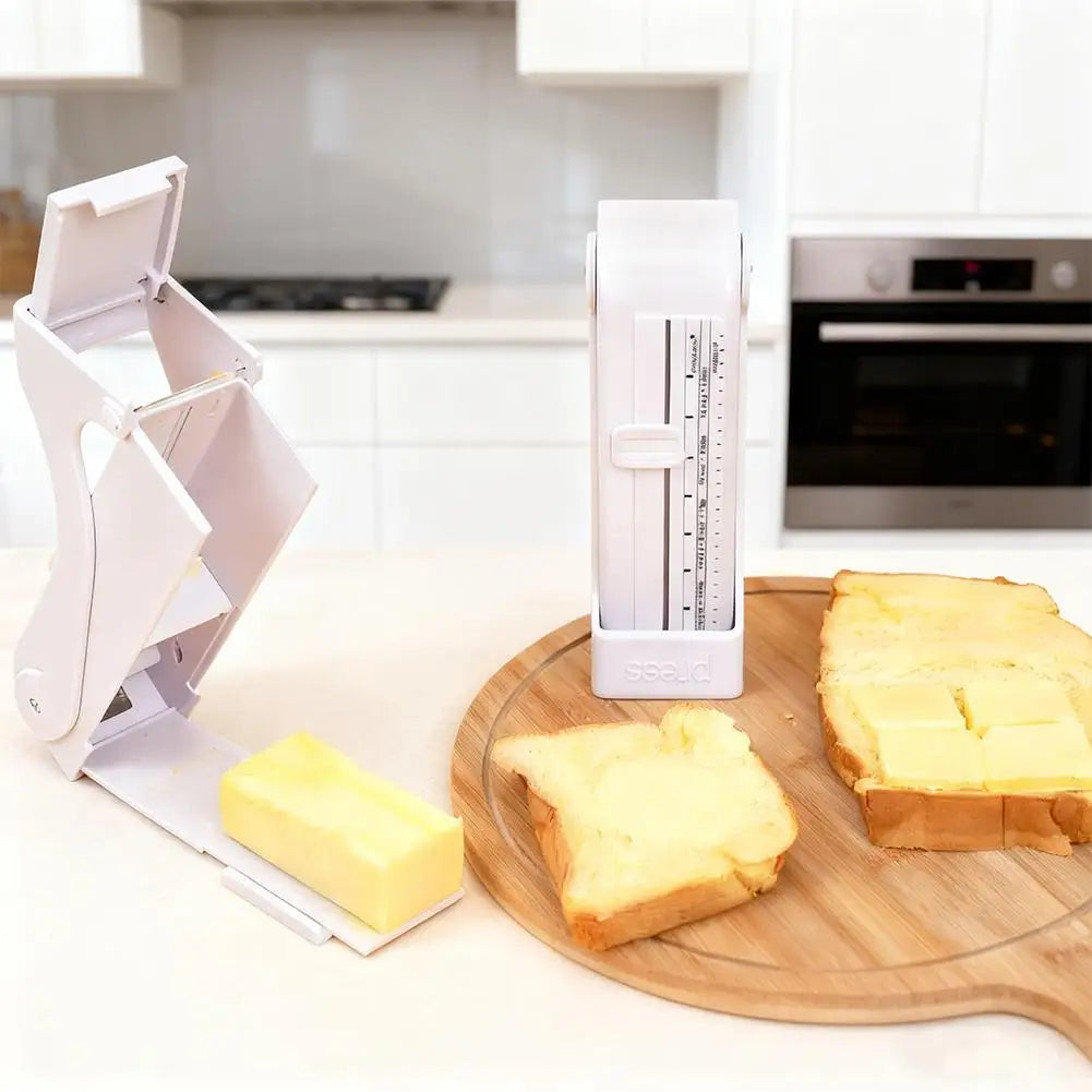 Adjustable Butter Cheese Dispenser - Stainless Steel Blade, Bread Toast Slicer, Baking Splitter Tool