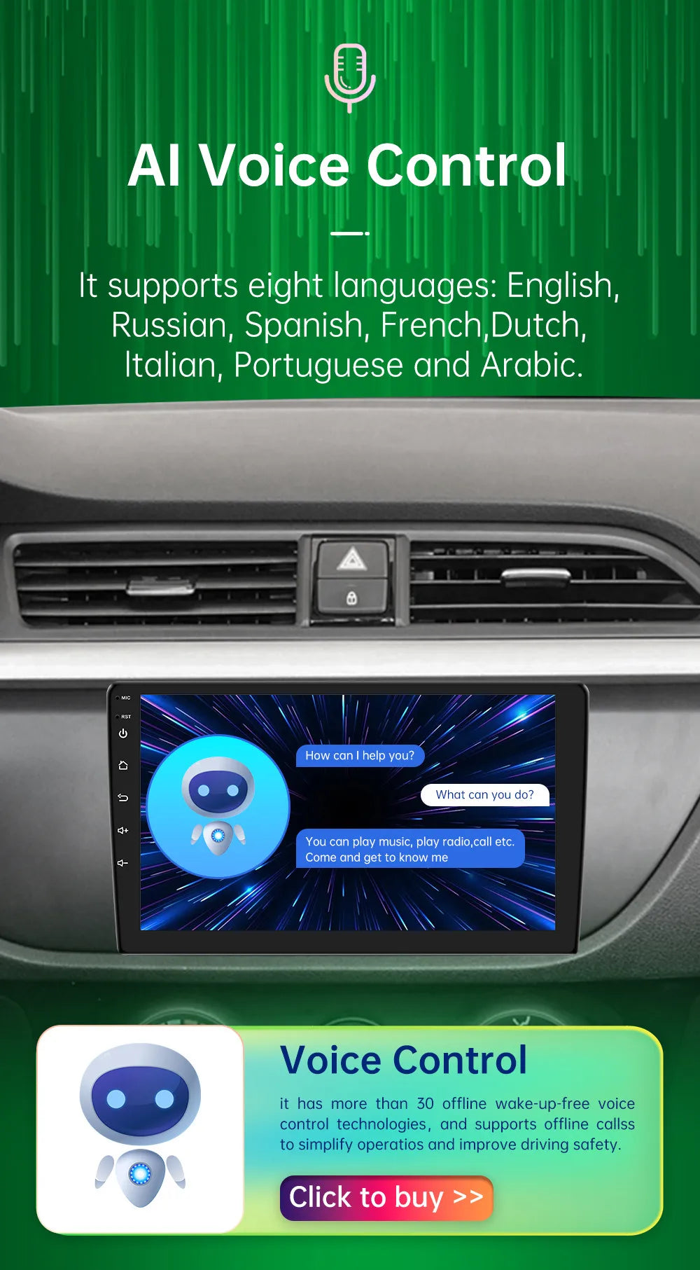 2 din android 10 Universal Car Multimedia Radio Player CarPlay 2Din Stereo For Toyota VIOS CROWN CAMRY HIACE PREVIA COROLLA RAV4