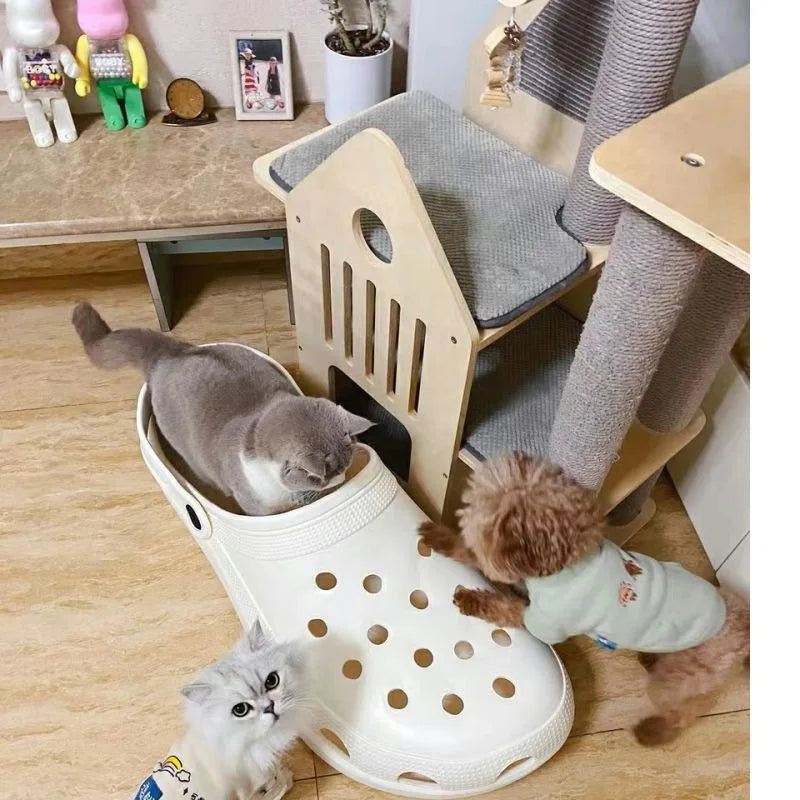 Crocs Big Cat Beds and Furniture Breathable Funny and Creative design House for Cats Comfortable Cat Products Accessories