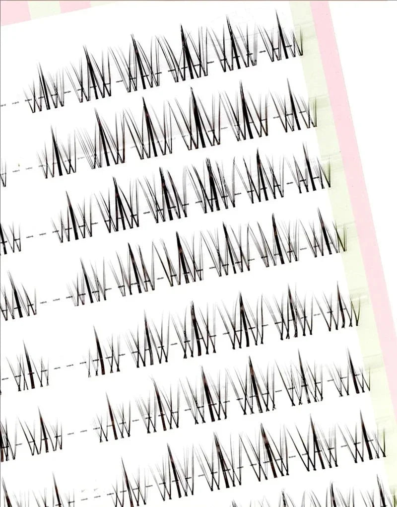 MIAOJIE Fashion Sunflower False Eyelashes Natural Simulation Fairy Cos Mink Eyelashes Extension Diy Makeup Individual Segmented