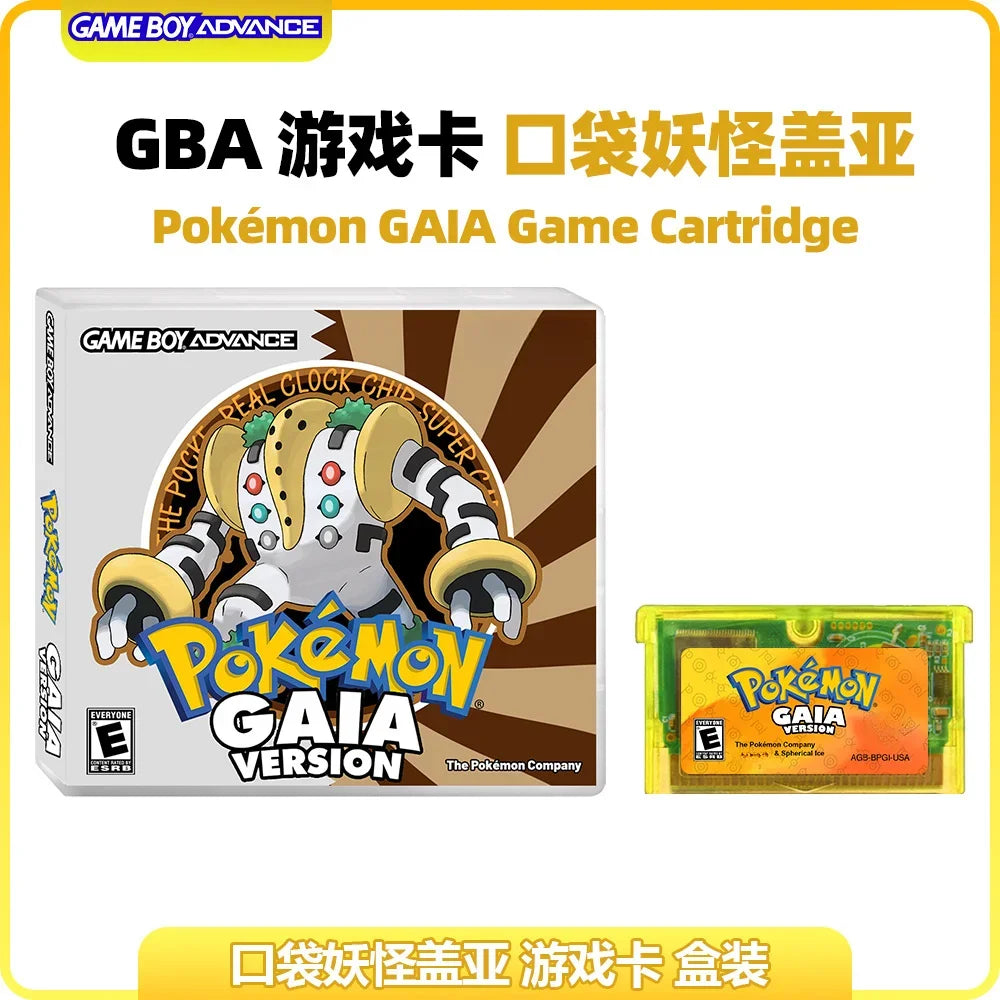 GBA RTC Pokemon  Real Clock  New Version 2.0 Game Card  Featured Popular English Games