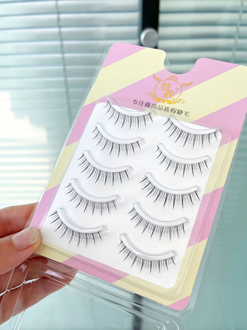 Dream Deer False Eyelashes A Type Eyelashes Upgraded Lash V-shaped 0.14mm Transparent Stem Soft Natural Eye Lashes Mink