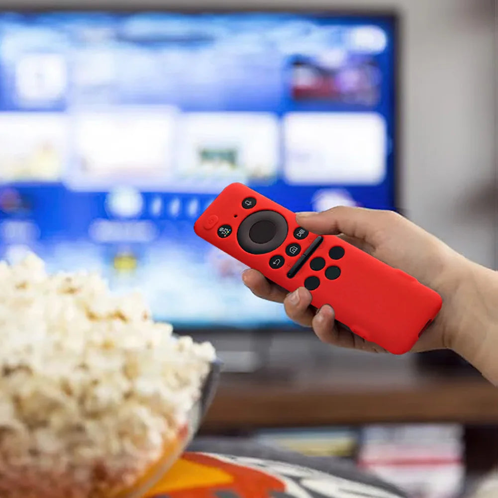 Protective Cover BN59-01432A 01432B Remote Control Covers Silicone with Lanyard Shockproof for Samsung 8K Neo QLED HDR Smart TV