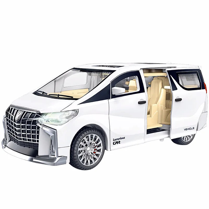 1:32 Children's Inertia Pull-back Car Toy with Lighting Sound Simulation Commercial Car Model Boy Gift Toy Car Kids Holiday Gift