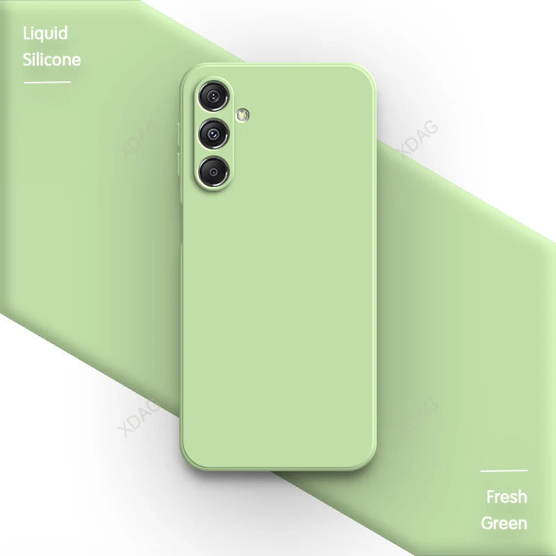 Original Phone Case for Samsung Galaxy M35 5G 6.6" SM-M356B SM-M356B/DS Soft Simple Liquid Silicone Camera Protection Back Cover
