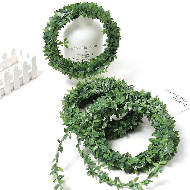Artificial Ivy Fake Leaf Wreath 7.5Meter Plant Vines Home Wedding Christmas Outdoor UV protection Garden Festival DIY Decoration
