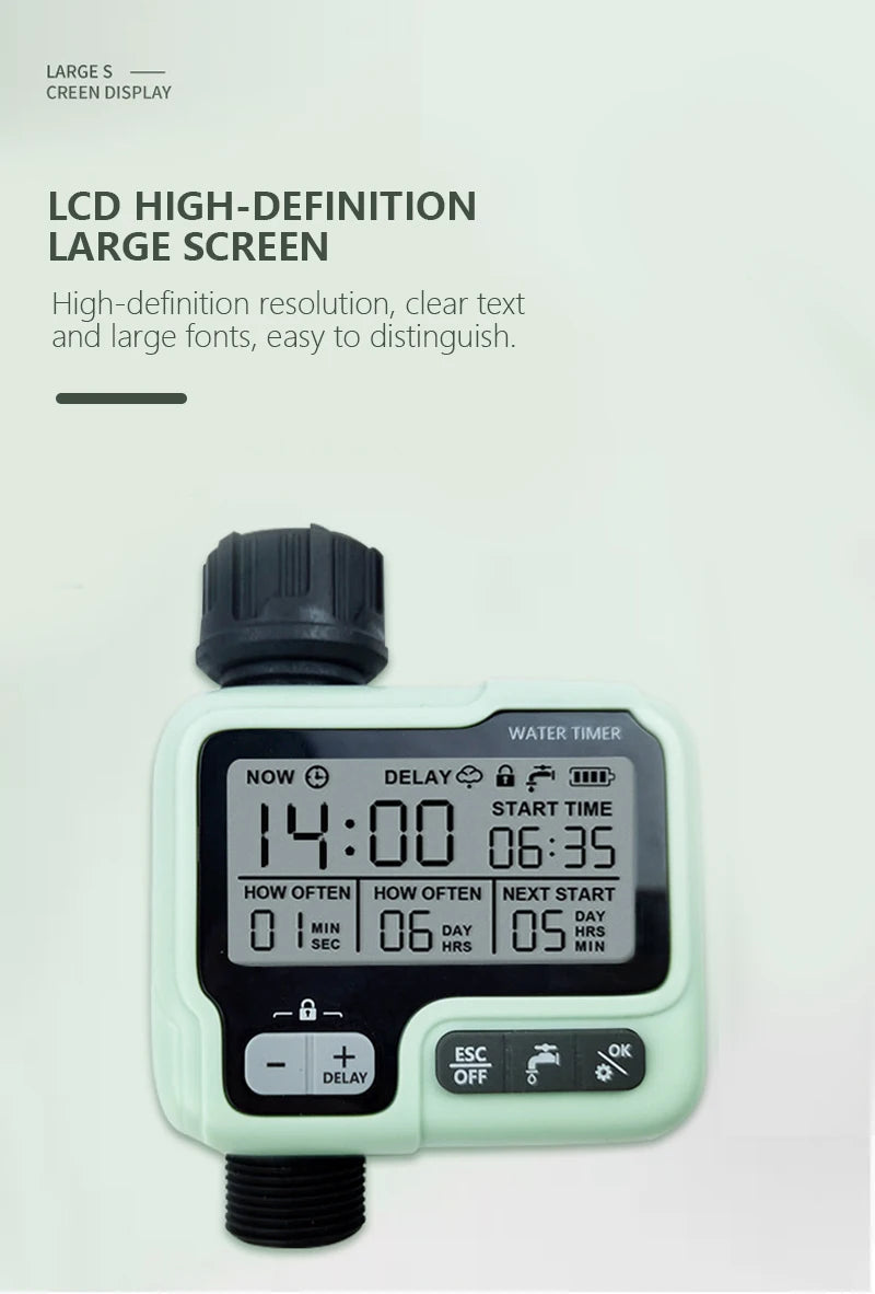 New Super Timing System 2-Outlet Water Timer Precisely Watering Up Outdoor Automatic Irrigation Fully Adjustable Program