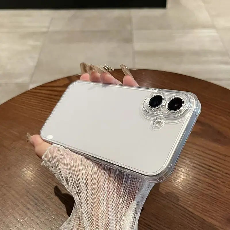 Magsafe Magnetic Clear Case for iphone 16 Plus 16 Pro Max Wireless Charge Fundas Shockproof Clear Back Cover Cases